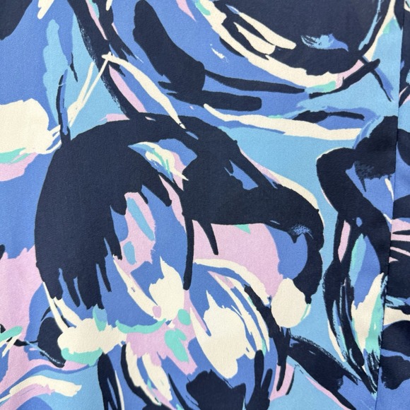 Catherines Blue‎ Floral Button Up 3/4 Sleeve Timeless Blouse Size 4X - Picture 6 of 11